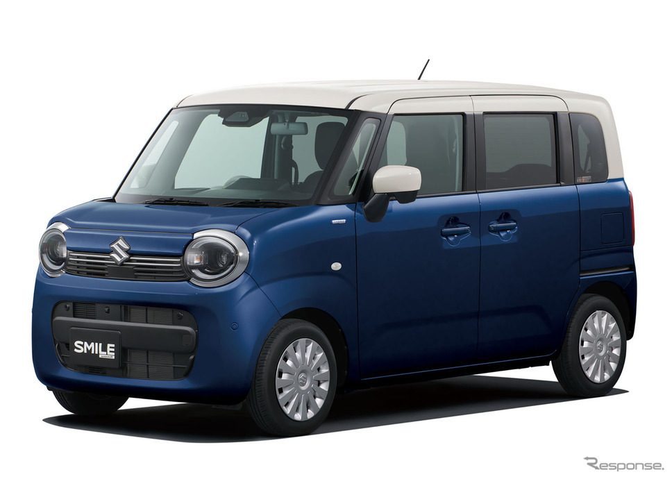 スズキ ワゴンR スマイル 一部仕様変更モデル(インディゴブルーメタリック2×ソフトベージュ2トーンルーフ)《写真提供 スズキ》