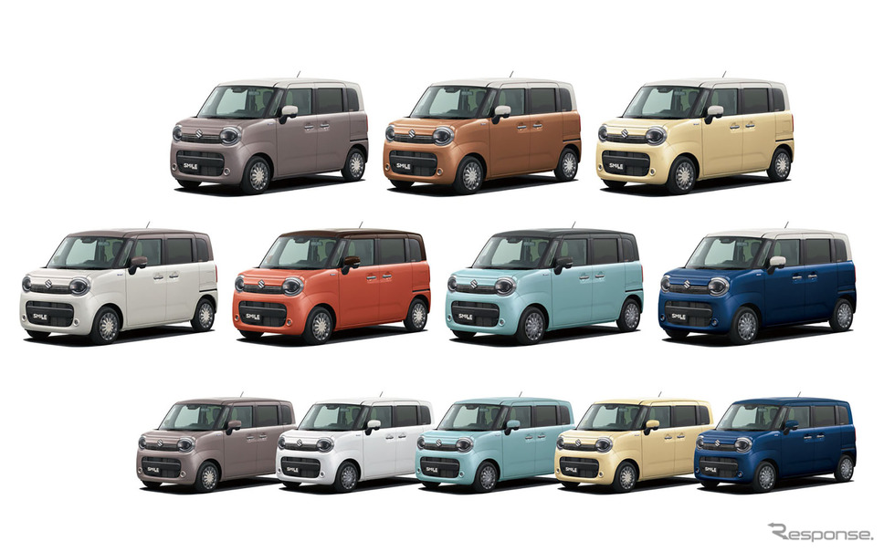 スズキ ワゴンR スマイル 一部仕様変更モデルのカラーバリエーション《写真提供 スズキ》