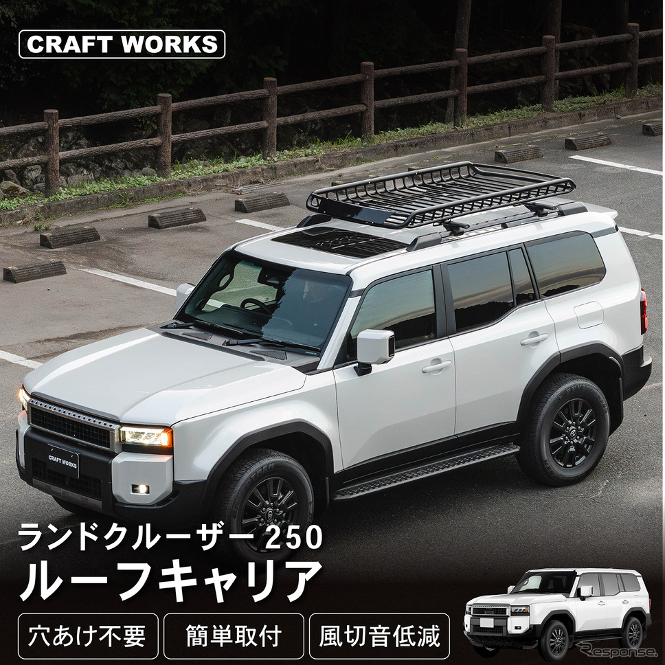 クラフトワークスが新型『ランドクルーザー250』専用ルーフキャリアを発売《画像提供 Fun Standard》