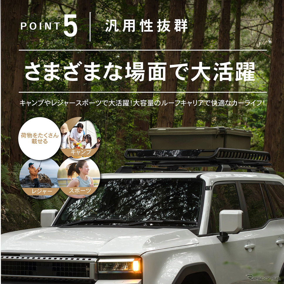 クラフトワークスが新型『ランドクルーザー250』専用ルーフキャリアを発売《画像提供 Fun Standard》