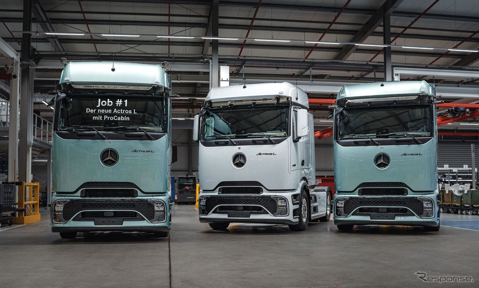 メルセデスベンツが新型大型トラック『アクトロスL』の生産を開始《photo by Mercedes-Benz》