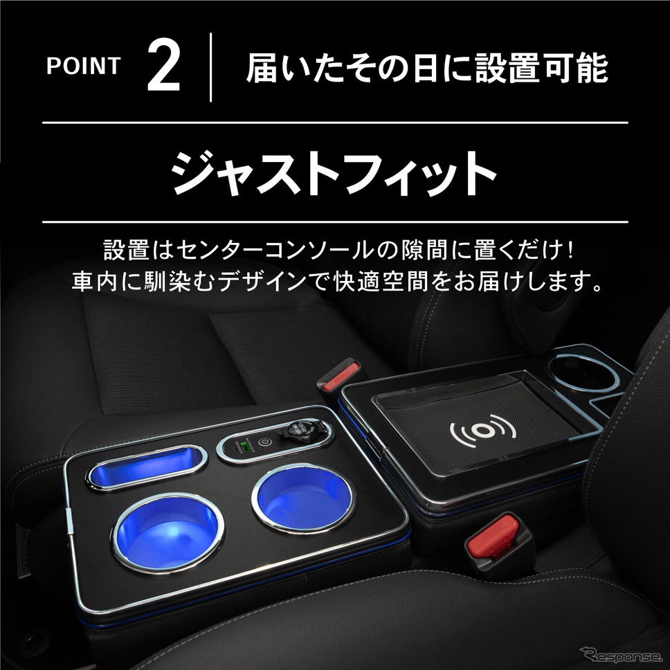 クラフトワークスから新型『ステップワゴンe:HEV』専用コンソールボックス登場《写真提供 Fun Standard》