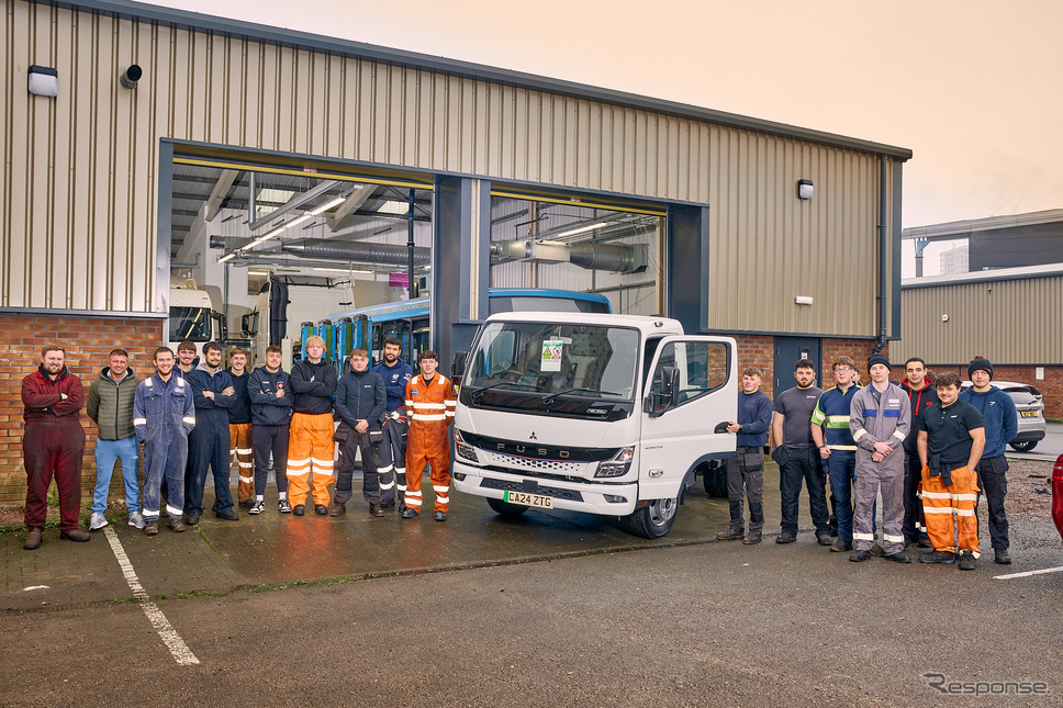英国のカーディフ・アンド・ベール・カレッジが三菱ふそうの電気トラック 『eCanter』新型を導入《photo by FUSO Trucks》