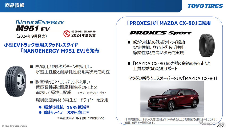 トーヨータイヤ 年末記者会見《写真提供 TOYO TIRE》