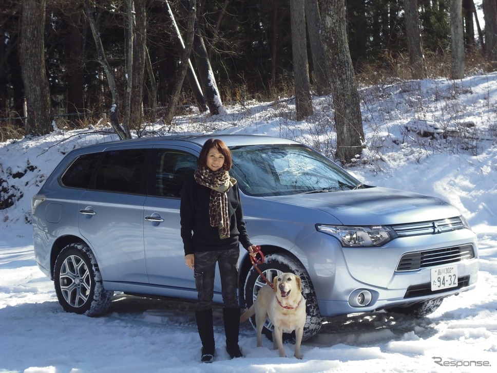 三菱 アウトランダーPHEV《写真撮影 青山尚暉》