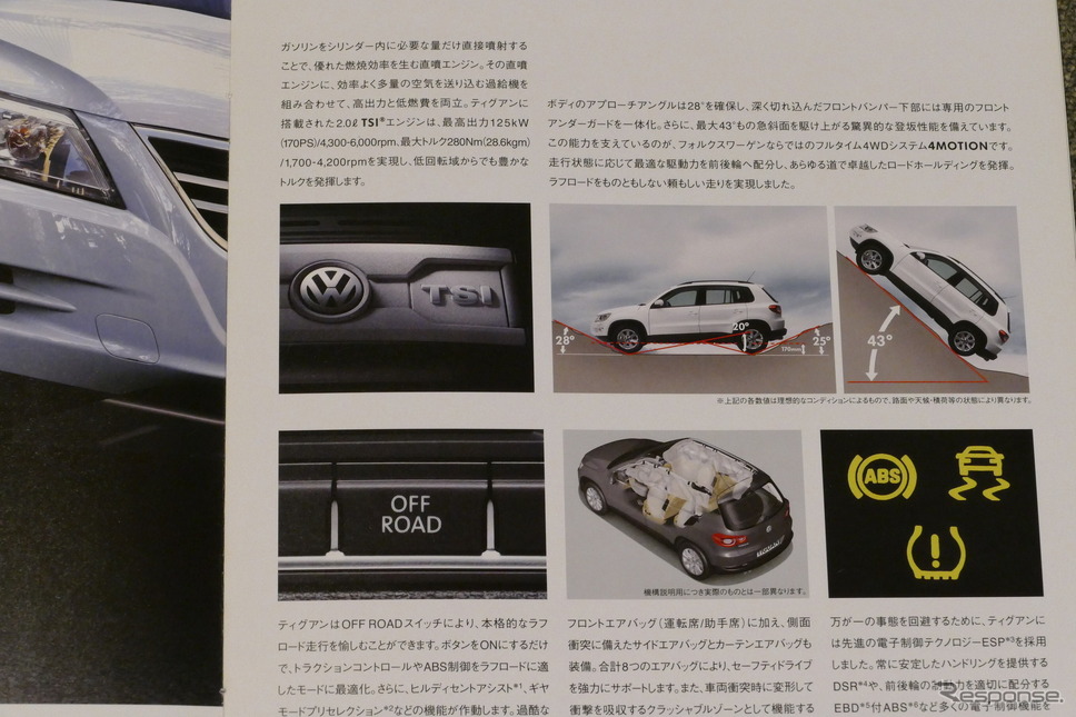 VWティグアン(初代)当時のカタログ《カタログ写真撮影 島崎七生人》