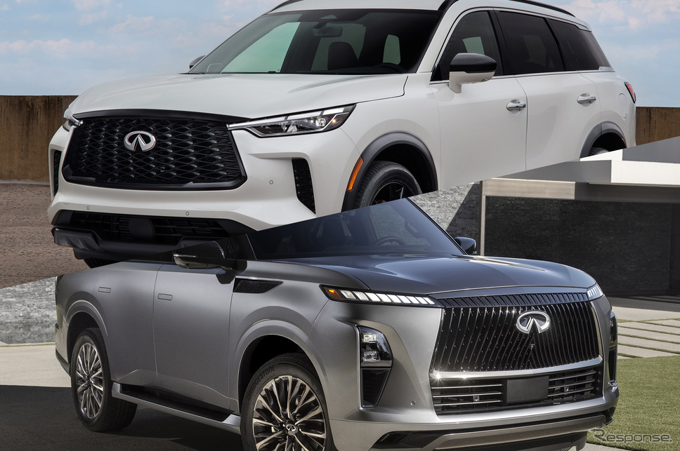 インフィニティQX60(上)とQX80(下)《photo by INFINITI》