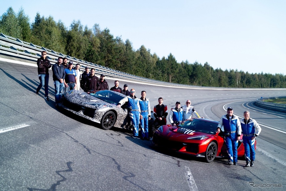 シボレー・コルベット『ZR1』新型がGM社長の運転で375km/hの最高速を記録《photo by GM》