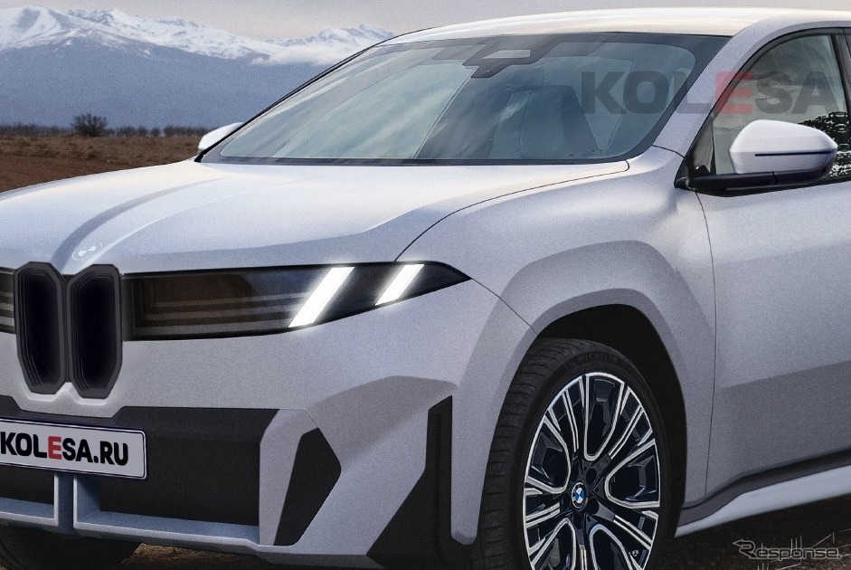 BMW iX3 市販型の予想CG《Nikita Chuicko/KOLESA RU/APOLLO》