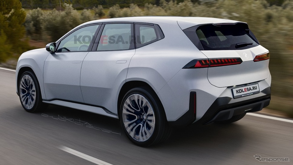 BMW iX3 市販型の予想CG《Nikita Chuicko/KOLESA RU/APOLLO》