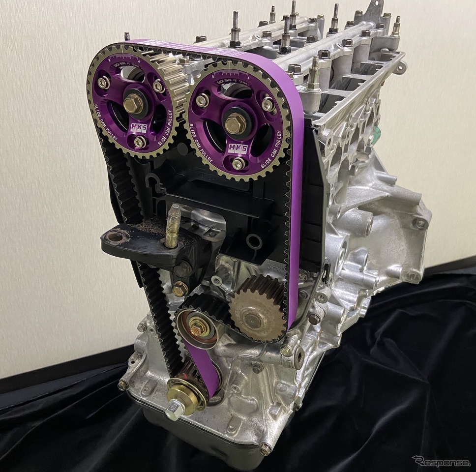 HKSのホンダB型エンジン用「スライドカムプーリー」《写真提供 HKS》