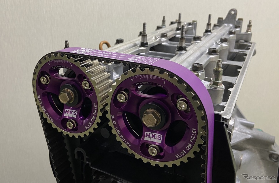 HKSのホンダB型エンジン用「スライドカムプーリー」《写真提供 HKS》