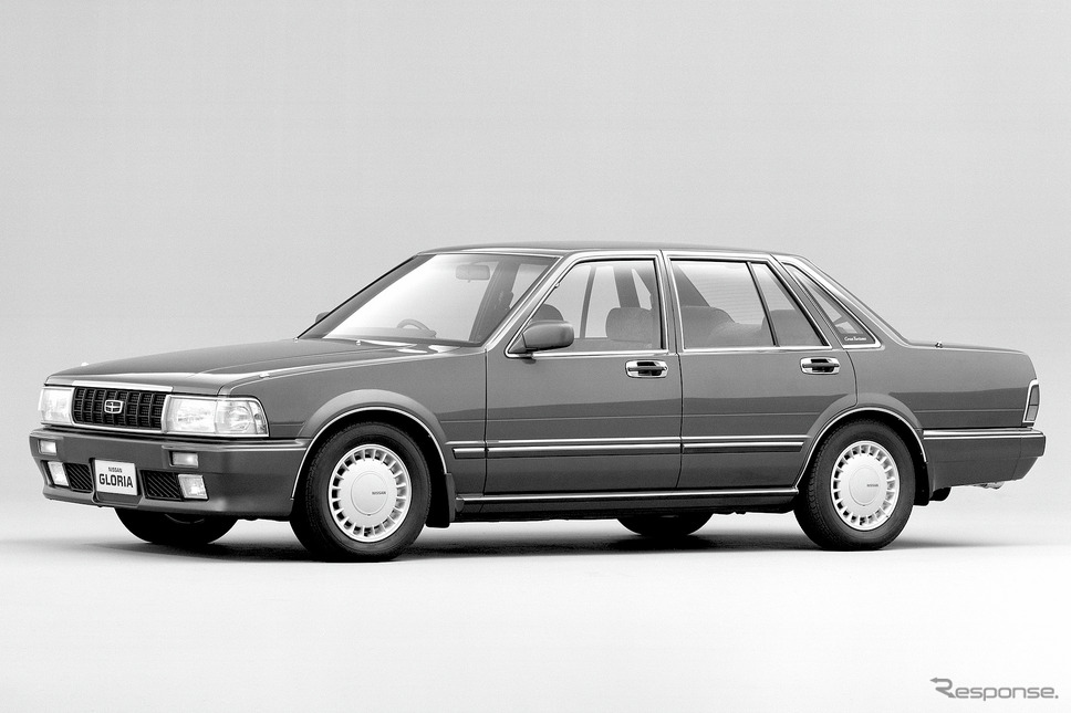 グロリア・セダンV20ツインカムターボ・グランツーリズモSV（1989年）《写真提供 日産自動車》