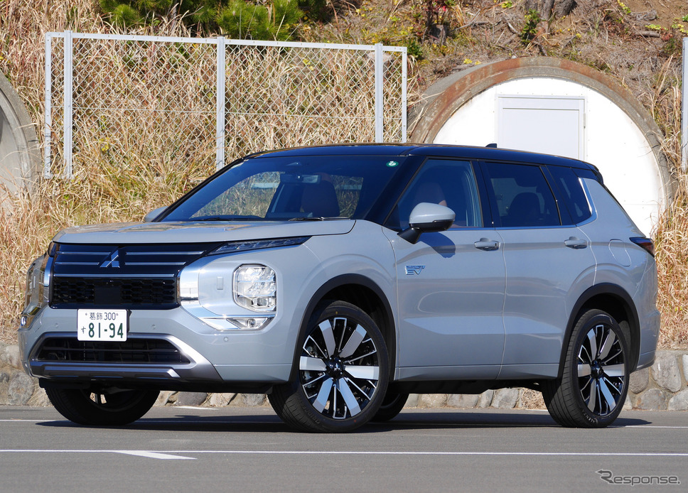 三菱 アウトランダーPHEV 改良新型《写真撮影 中村孝仁》