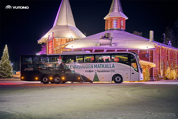 ユトンバスの新型EVバス『T15E』の極寒耐久テスト《photo by Yutong Bus》