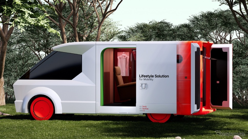 LGエレクトロニクスの車内をAIホームの延長線上にある快適な生活空間へと変貌させる「MXプラットフォーム」《photo by LG Electronics》