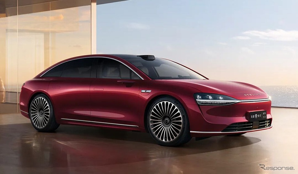 ファーウェイと共同開発した北京汽車の新型セダン「享界S9」《photo by BAIC》