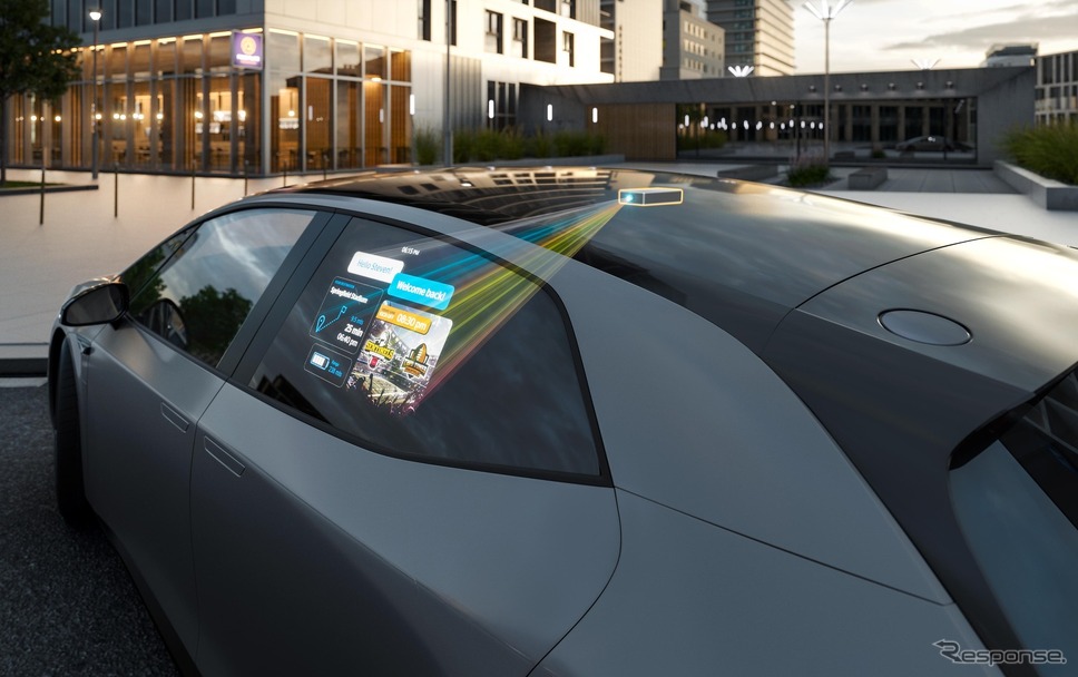 コンチネンタルの車窓投影技術《photo by continental》