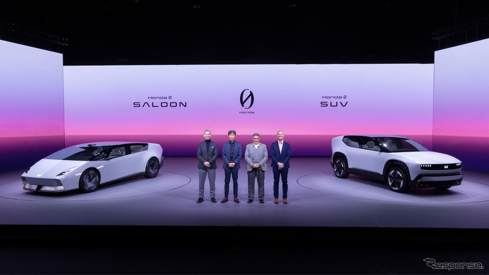ホンダはCES 2025で「0(ゼロ)シリーズ」の『Honda 0 SALOON』と『Honda 0 SUV』のプロトタイプを発表した《画像提供 本田技研工業》