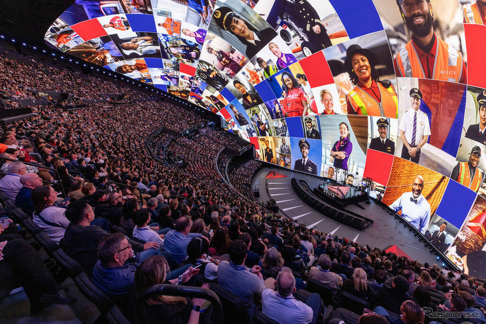 デルタ航空の基調講演(CES 2025 )《photo by Delta》