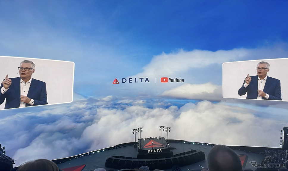 デルタ航空の基調講演(CES 2025 )《写真撮影 山本ちひろ》