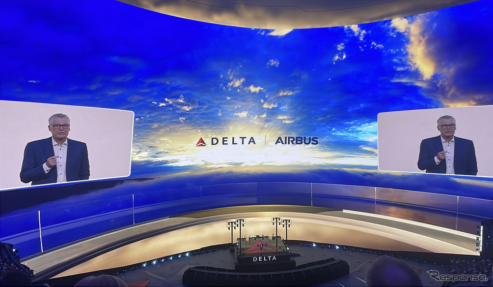 デルタ航空の基調講演(CES 2025 )《写真撮影 山本ちひろ》