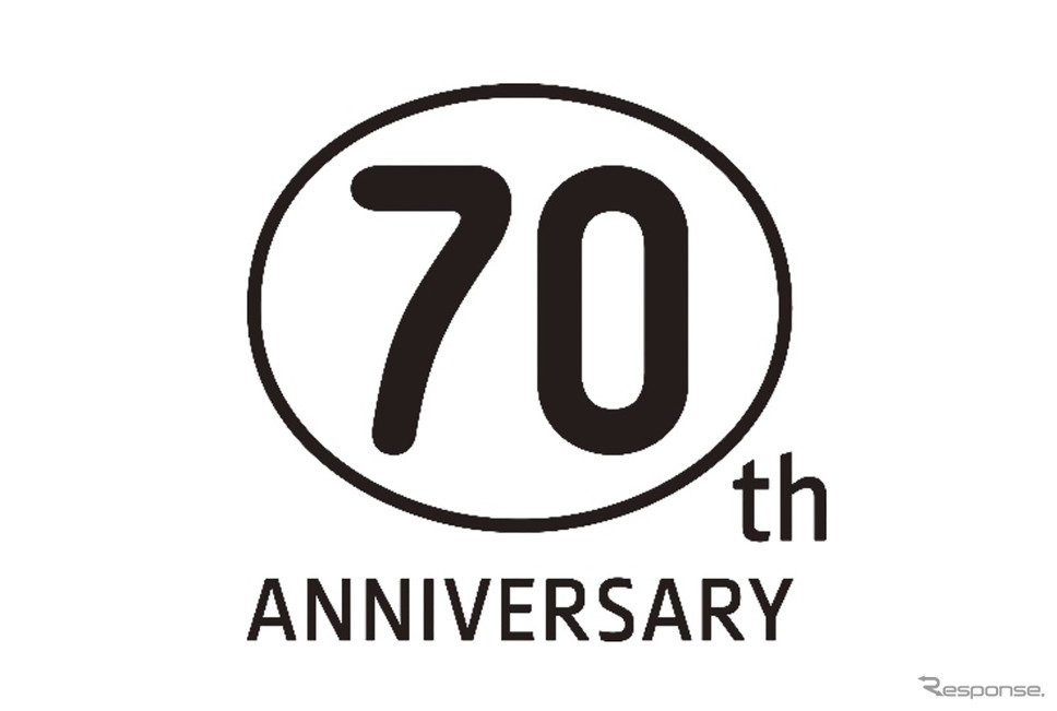 ヤマハ発動機創立70周年を記念した特別なロゴ《写真提供 ヤマハ発動機》