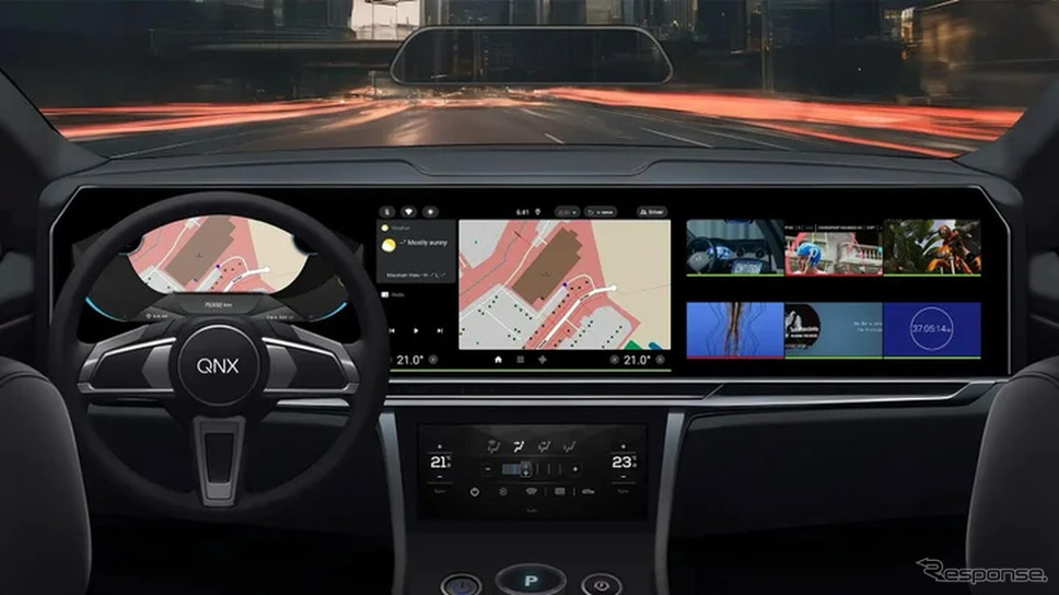 QNXの自動車メーカー向けの革新的なフレームワーク「QNX Cabin」《photo by QNX》