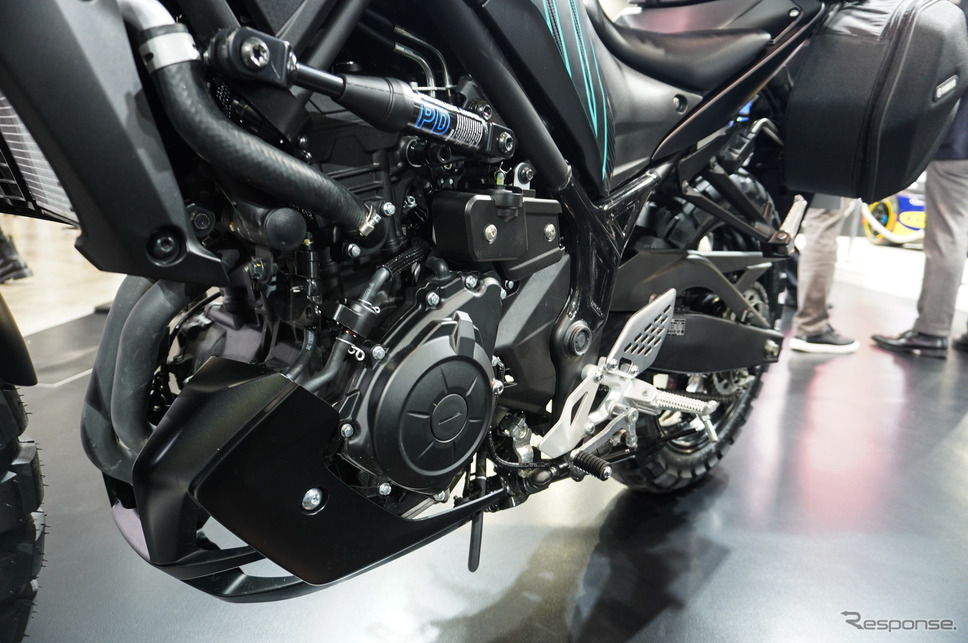ヤマハ MT-03 ツーリングスタイル(東京オートサロン2025)《写真撮影 宮崎壮人》