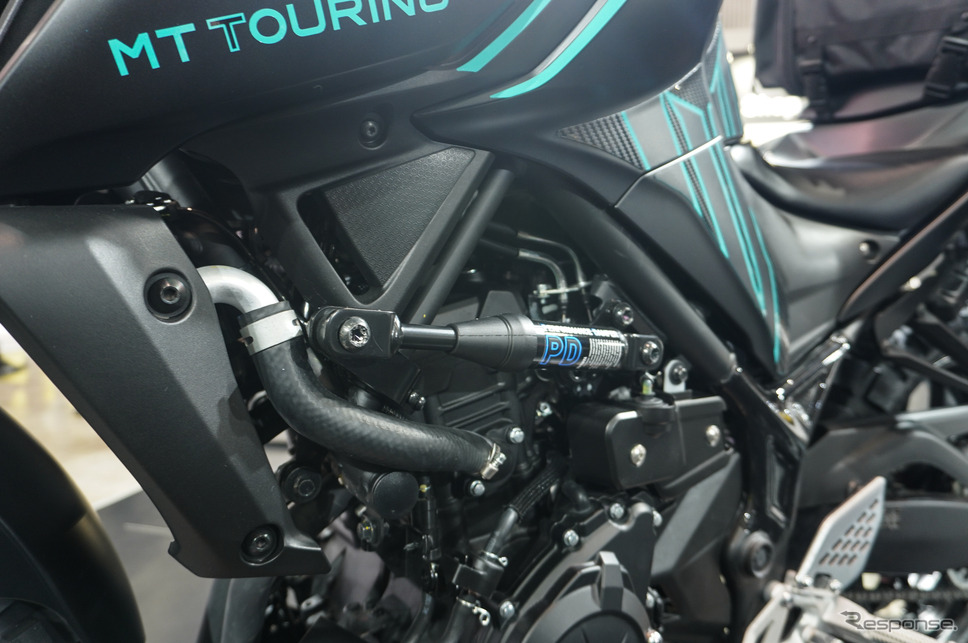 ヤマハ MT-03 ツーリングスタイル(東京オートサロン2025)《写真撮影 宮崎壮人》