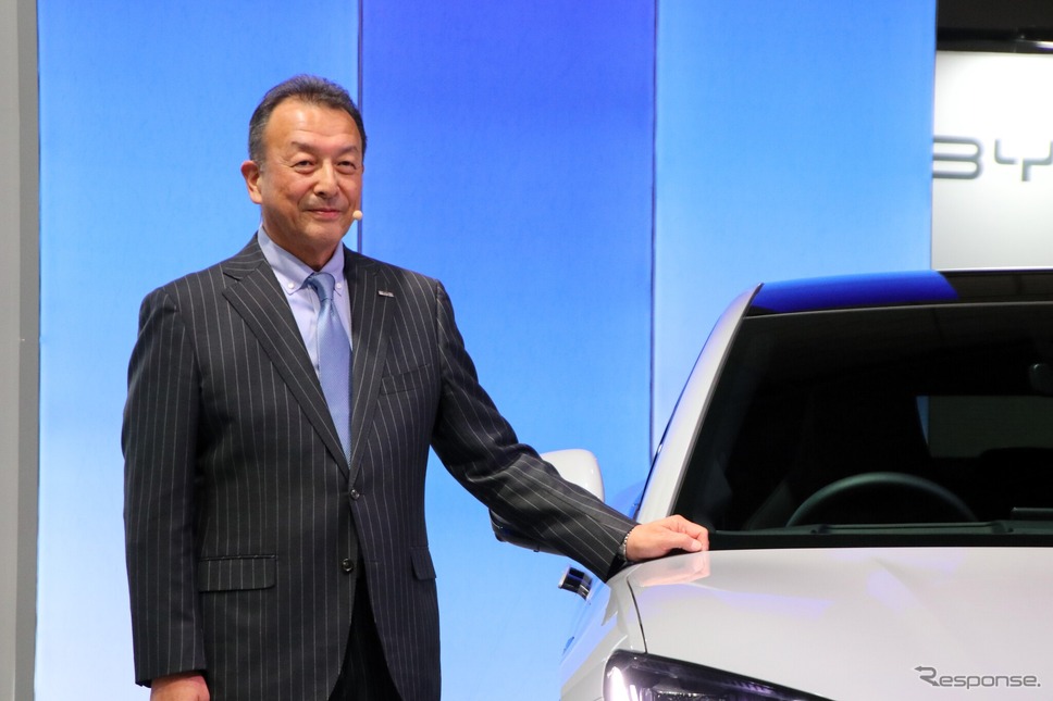 BYD Auto Japan代表取締役の東福寺厚樹氏《写真撮影 内田俊一》