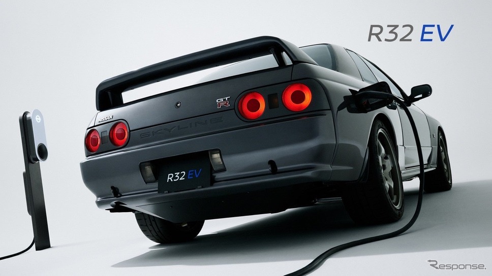R32型日産『スカイラインGT-R』を電気自動車化したコンセプトモデル「R32EV」《写真提供 日産自動車》