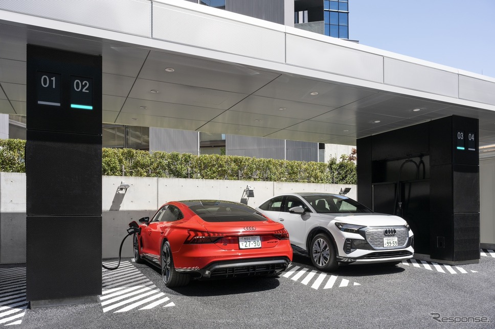 Audi charging hub紀尾井町《写真提供 アウディジャパン》
