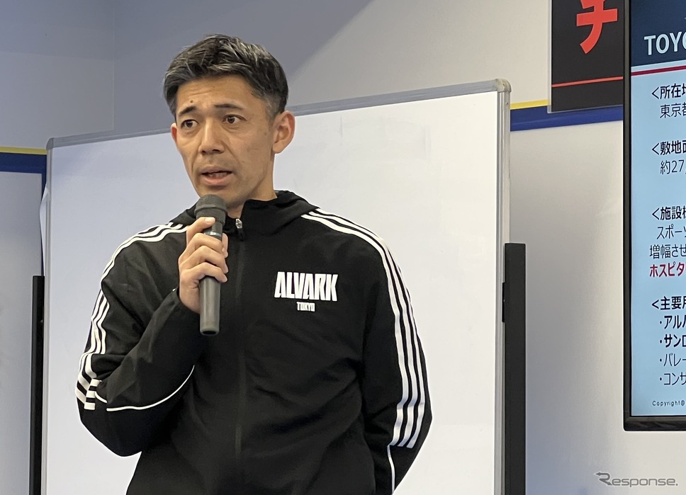 トヨタアルバルク東京 アリーナプランニング部の林洋輔 部長《写真撮影 小松哲也》