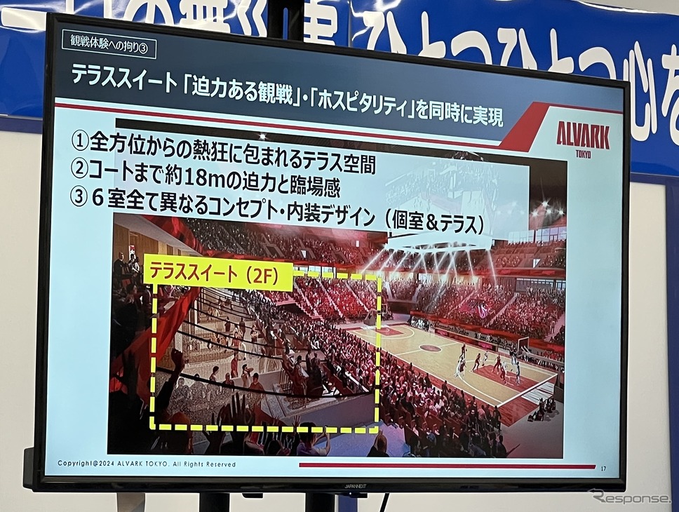 トヨタアリーナ東京 開業前建設現場見学会《写真撮影 小松哲也》