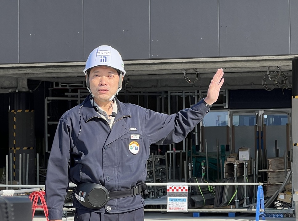 鹿島建設 辻岡展宏 工事事務所 副所長《写真撮影 小松哲也》