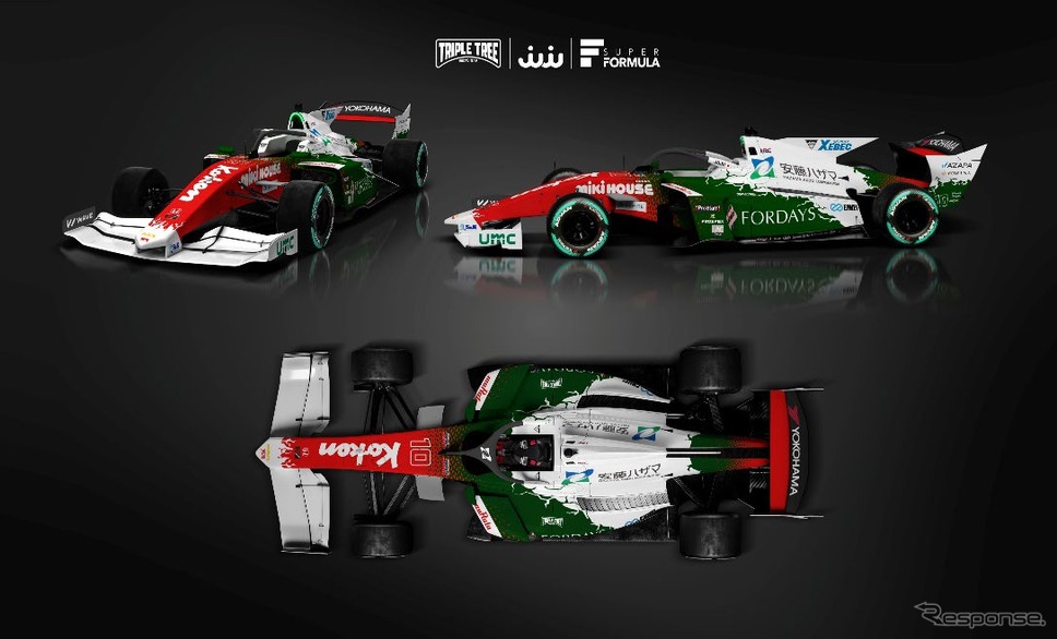 「安藤・間 トリプル・ツリー・レーシングチーム」が新たに発足(画像は参考:実際のレース車両は異なります)《写真提供 トリプル・ツリー・レーシング》