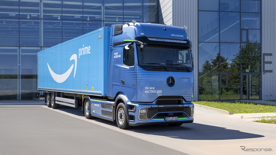 アマゾンが200台を超えるメルセデスベンツの新型EVトラック『eActros 600』を発注《photo by Mercedes-Benz》