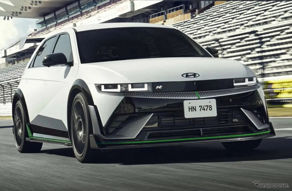 ヒョンデ『アイオニック5 N』の専用ハイパフォーマンスパーツパッケージ「DK Edition」装着車《photo by Hyundai》