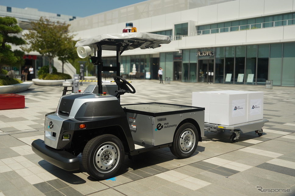 「eve auto（イブオート）」の無人搬送車両（参考画像）《写真撮影 宮崎壮人》