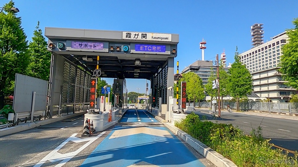 首都高のETC専用料金所(霞が関)《写真提供 AC》