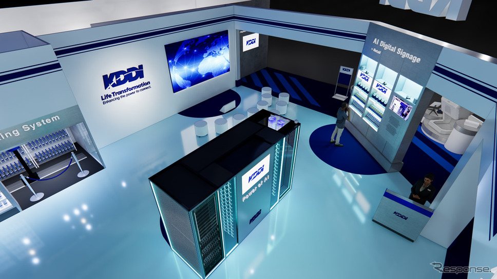 KDDIの「MWC Barcelona 2025」ブースイメージ《写真提供 KDDI》