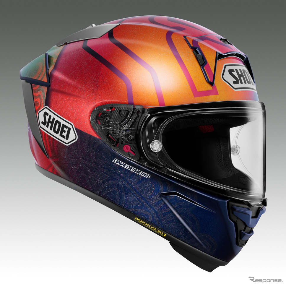 SHOEI X-Fifteen MARQUEZ HOLI《写真提供 SHOEI》