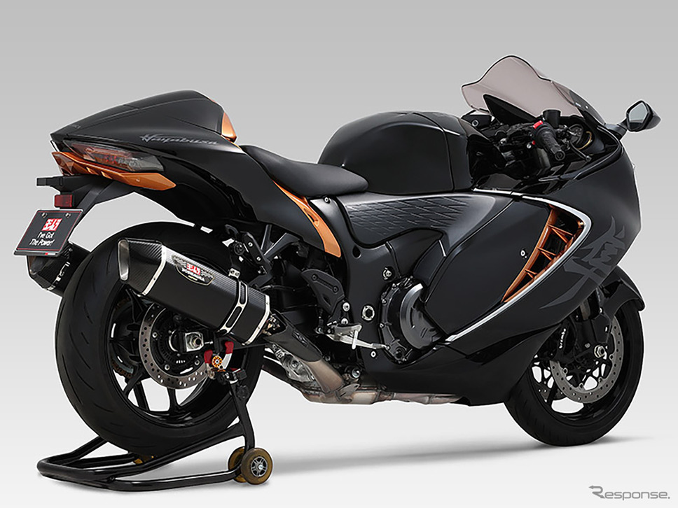 ハヤブサ用スリップオン・Slip-On HEPTA FORCE サイクロン 2本出し EXPORT SPEC 政府認証《写真提供 ヨシムラジャパン》