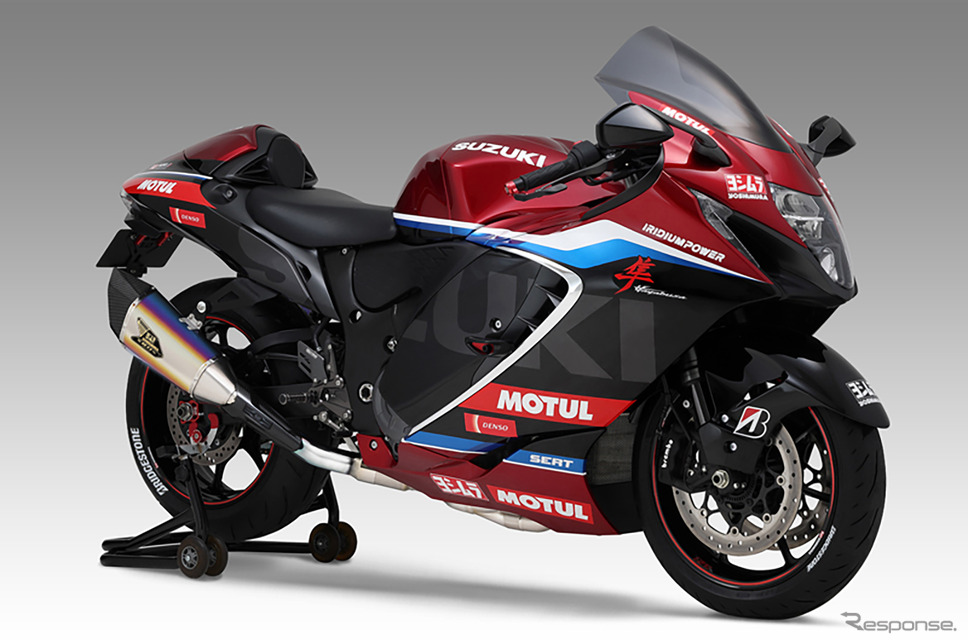 ハヤブサ用フルエキゾーストマフラー・機械曲 R-11Sq R チタンサイクロン 2本出し 政府認証《写真提供 ヨシムラジャパン》