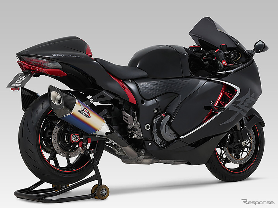 ハヤブサ用スリップオン・Slip-On R-11Sq R サイクロン 2本出し EXPORT SPEC 政府認証《写真提供 ヨシムラジャパン》