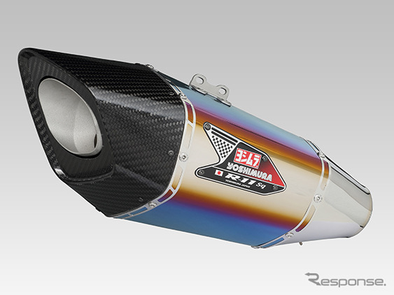 Slip-On R-11Sq サイクロン EXPORT SPEC 政府認証:STBチタンブルーカバー《写真提供 ヨシムラジャパン》