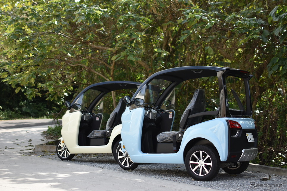 電動トゥクトゥク「Emobi」《写真提供 沖縄フルーツランド》