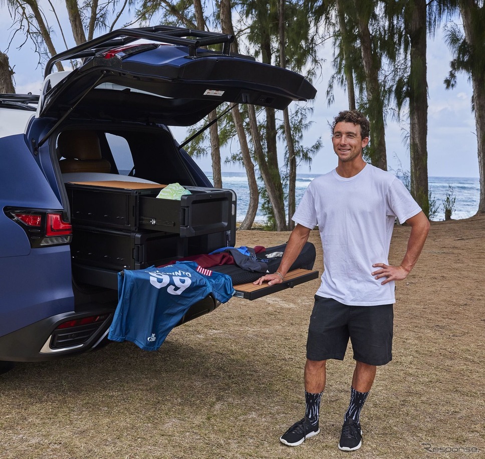 レクサスアンバサダーでもあるプロサーファーのグリフィン・コラピント選手《photo by Lexus》