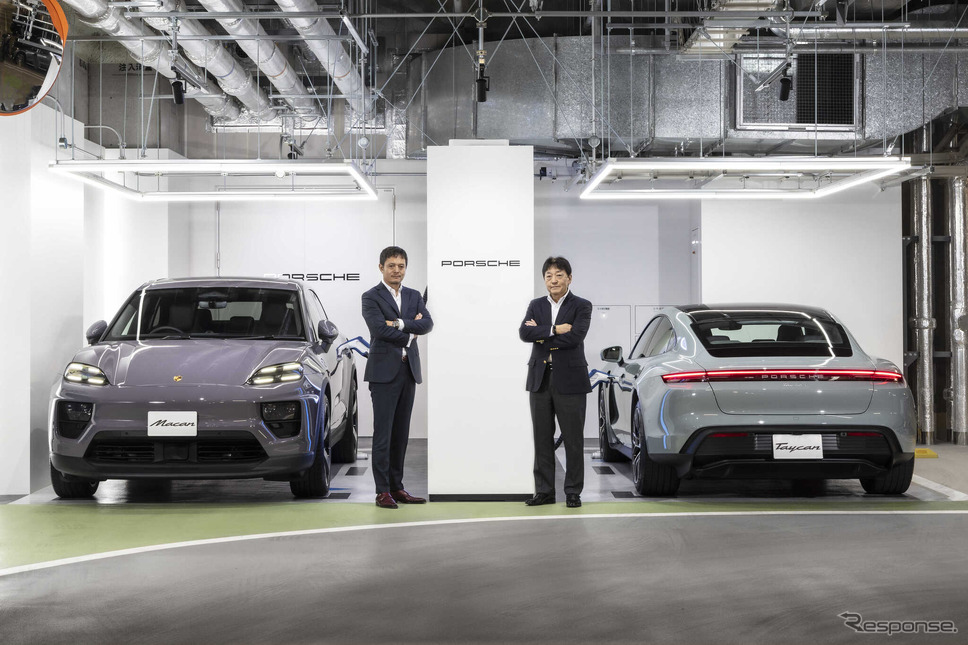 「ポルシェ ターボチャージングステーション」を東京・虎ノ門ヒルズ ステーションタワーの地下駐車場に開設《写真提供 ポルシェジャパン》